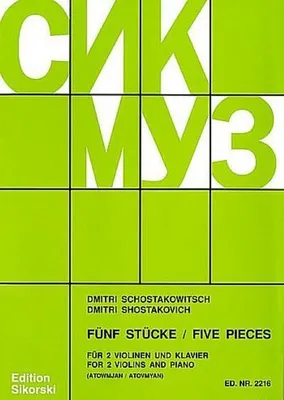 Produktbild von 5 Stückefür 2 Violinen und Klavier