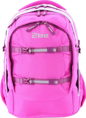 Produktbild von 2Be Schulrucksack mit reflektierenden Elementen pink One Size