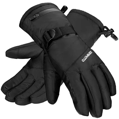 Image de Gants moto d'hiver - Écran tactile - Imperméables - Polaire - Gants de ski et de moto - Pour moto, ski et scooter