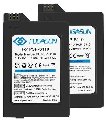 Zdjęcie produktu dla Bateria psp S110 1200 mah do playstation PSP2000 PSP3000 2 szt