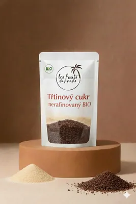 Obrázek produktu pro Třtinový cukr nerafinovaný BIO 500 g LES FRUITS DU PARADIS