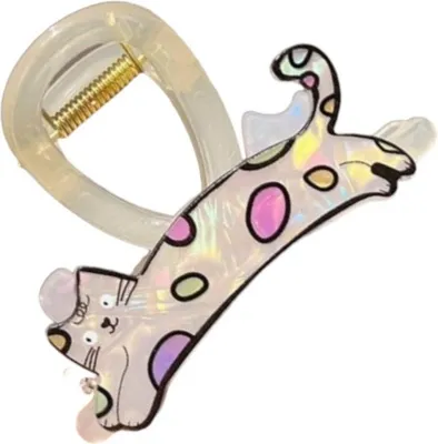 Immagine prodotto di Flamenco Mystique Sponka spona do vlasů XL kočka perleťová krémová 8x6cm SP368