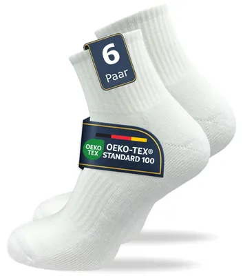 Obrázek produktu pro Dámské tenisové ponožky Gawilo (6 párů), bílé / velikost 35–38