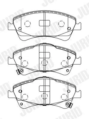 Produktbild von JURID Bremsbeläge Satz Vorne für TOYOTA AURIS (NRE15, ZZE15, ADE15, ZRE15, NDE15) 572600J