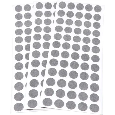Produktbild von Adsamm® | 180 x Filzgleiter | Ø 14 mm | Grau | rund | 1.5 mm dünne selbstklebende Filz-Möbelgleiter in