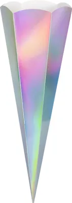 Produktbild von Heyda Schultüten Zuschnitt Silber Irisierend 69 cm 400 g/qm Bastelbedarf