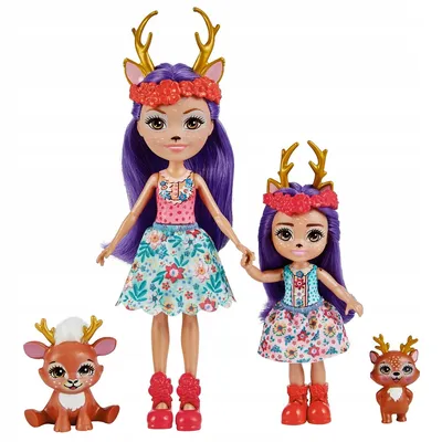Zdjęcie produktu dla Enchantimals. HCF79 Lalki siostry + zwierzątka - jelonki