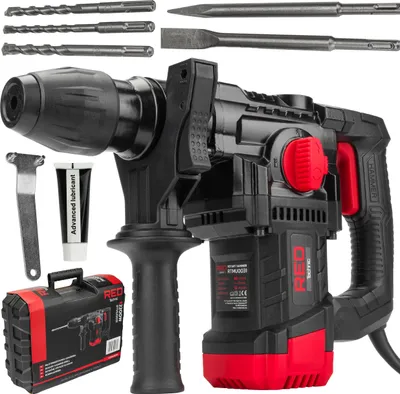Produktbild von Red Technic Bohrhammer SDS+ Set 2200W RTMU0031