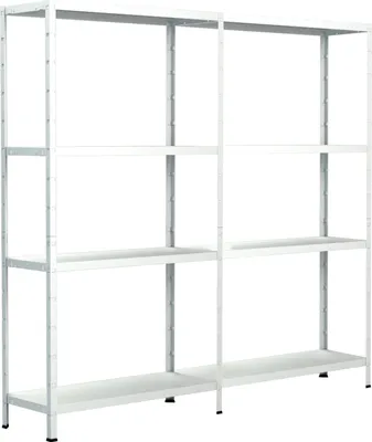 Produktbild von Steck-Grund-/ u 1 Anbauregal, 8 Böden, 1800x2200x500, weiß