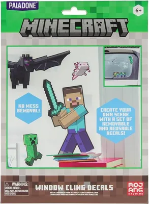 Produktbild von Minecraft Glas Aufkleber Pack 21 x 15 cm
