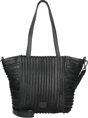 Produktbild von Riffelhörnchen - Shopper 31 cm (black)