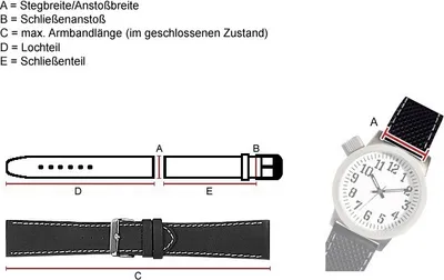 Produktbild von Jaguar Ersatzband Uhrenarmband Leder für Herrenuhr 26mm J644 / ID25255, Farbe:braun
