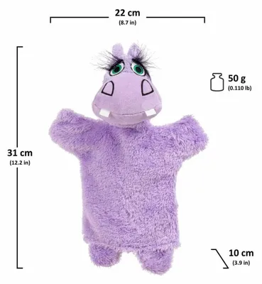 Productafbeelding van Moravská ústředna (Tsjechisch: Moravská ústředna)Mährisches ZentralbüroNilpferd (shoorn) 31 cmVerrückte Puppe 55060