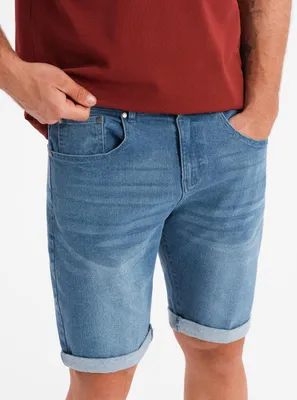 Produktbild von Ombre Clothing Denim-Shorts für Männer Antoniadou hellblau M