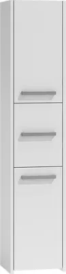 Produktbild von Moderner Badezimmerschrank in 5 Farben - vielseitig und einfach Montage. Farbe weiß, Badezimmer Regal, Bad Möbel, Badschrank, Badezimmer Hochschrank