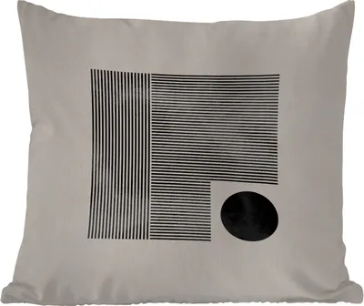 Produktbild von MuchoWow® Outdoor Kissen - Quadratisch - Minimalismus - Abstrakt - 50x50 cm - Wetterfest - Lounge Kissen - Komfortabel - Kissen mit Bild
