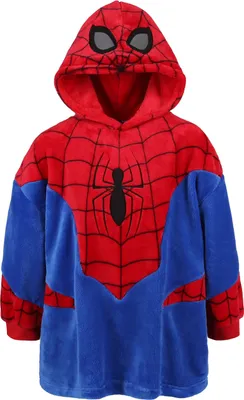 Produktbild von Spider-Man Rot-blauer Pullover/Bademantel mit Kapuze, für Kinder 104-116 cm
