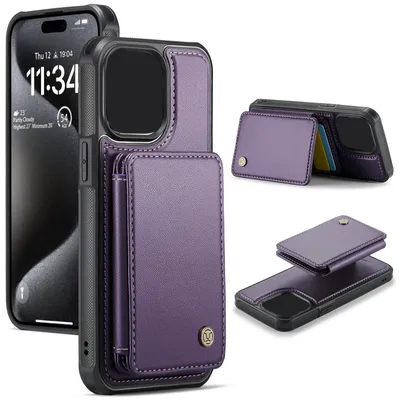 Image de Étui de protection avec portefeuille et porte-cartes RFID pour iPhone 16 Plus