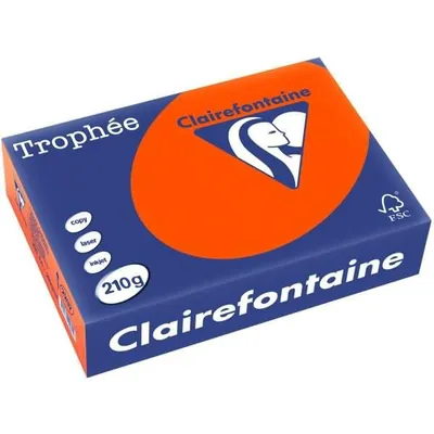 Image de Papier multifonction Clairefontaine Trophée A4 rouge brique, 250 feuilles