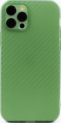 Produktbild von Hülle für Apple iPhone 12 Pro - Carbon TPU Schutzhülle Handyhülle Silikon Case - Grün