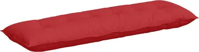 Image de vidaXL Coussin de dossier Rouge 160 x 19 x 50 cm Tissu