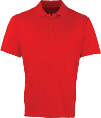 Produktbild von Premier Workwear PR615 | Herren Coolchecker Piqué Polo / ® Standard 100 - Farbe: Red (ca. Pantone 200) - Größe: 5XL