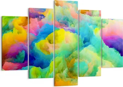 Produktbild von Bild auf Leinwand - Leinwandbild - Abstraktion modern - 150x100cm - Wand Bild - Wanddeko - Leinwanddruck - Bilder - Kunstdruck - Wanddekoration - Leinwand bilder - Wandkunst - EA150x100-4055