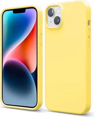Produktbild von Hülle für Apple iPhone 14 Handy Case Handy Schutz Hülle Silikon Cover Handyhülle Tasche, gelb