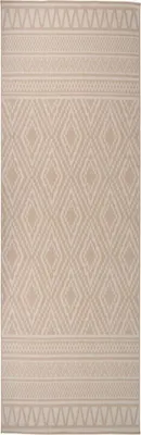 Produktbild von Outdoor-Teppich Flachgewebe 80x250 cm Braun Gestreift