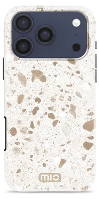 Zdjęcie produktu dla Etui MIO do iPhone 18 Pro Max z funkcją MagSafe, twarde, tylna obudowa - miękka faktura "terrazzo"