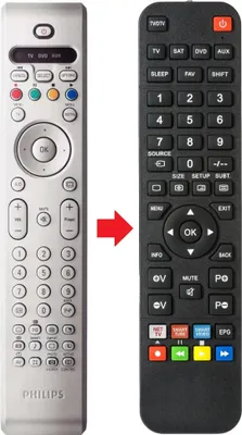 Produktbild von Fernbedienung passend für PHILIPS 50PF7521D12 | RC430401 | RC4330/01