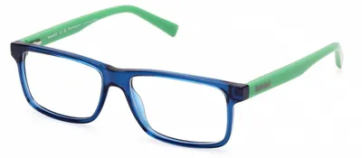 Imagen del producto de Gafas de sol Timberland uni, de montura rectangular y color azul, con graduación (lentes graduadas), modelo TB50064