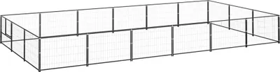 Image de Chenil Noir 18 m² Acier