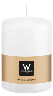 Produktbild von Wiedemann stumpfe Kerze - weis - 15 x 10 cm - 113 Stunden