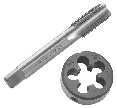 Productafbeelding van Schroefdraadsnij M16 x 1,5 mm HSS schroefdraadboor en snijijzerset
