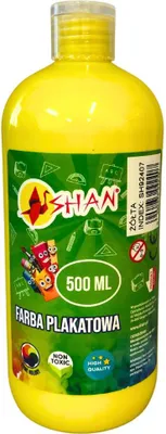 Produktbild von Plakatfarbe gelb 500 ml, ungiftig, gute Deckkraft, für Schule, Kindergarten und Kunstunterricht