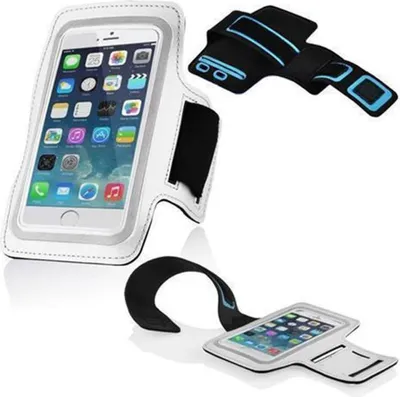 Produktbild von Cadorabo Neopren Smartphone Sport Jogging Armband Oberarmtasche für XYX in Weiß