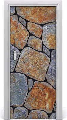 Produktbild von Tulup Türaufkleber 85x205 cm Dekorative Aufkleber Selbstklebend Wasserdichte Tapete Abnehmbar Schlafzimmer Wohnzimmer Wohnkultur - Steine ​​Hintergrund