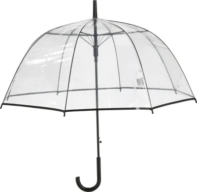Produktbild von Regenschirm Glockenschirm Schirm Regen Glockenform rund klar transparent Ø 85 cm