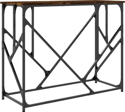 Obrázek produktu pro vidaXL Konzolový stůl Smoked Oak 100x40x80 cm Dřevěné konstrukce