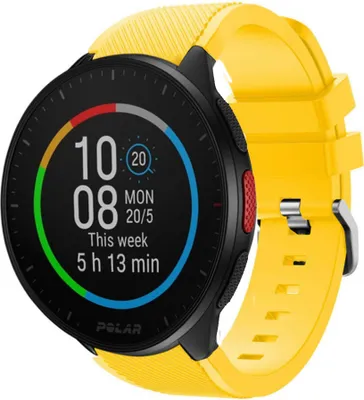 Produktbild von Strap-it Polar Pacer Silikonarmband (Gelb)