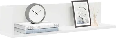 Productafbeelding van Maison Exclusive - Wandplanken, 2 stuks, wit, 75x16,5x16,5 cm, houtvezel