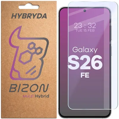 Produktbild von Flexibles Hybridglas für Galaxy S26 FE, Bizon Hybrid Mule