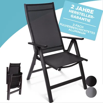 Produktbild von Gardisun Gartenstuhl Gartenstuhl Hochlehner Klappbar