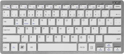 Zdjęcie produktu dla Inca IBK-569BT, Bezprzewodowy, Bluetooth, Metaliczny, Srebrny