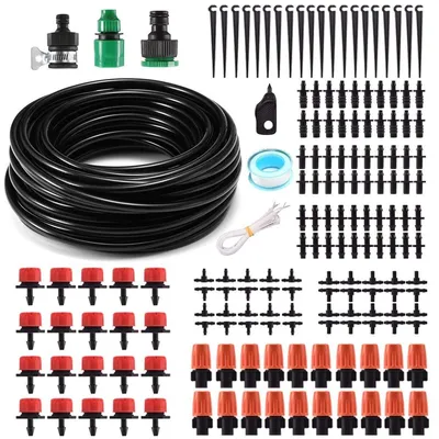 Productafbeelding van Watering System voor planten, 50 FT tuinbewateringssystemen met druppeltoevoer