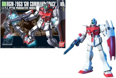 Obrázek produktu pro Bandai Model Kit - Gundam - 1/144 Hguc Gm Command Space - Model Kit 13Cm