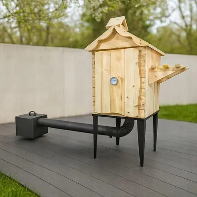 Immagine prodotto di Affumicatoio Affumicatoio da giardino Affumicatoio in legno Legno 125x50x50cm Nuovo