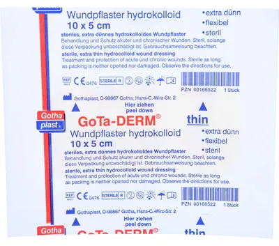 Zdjęcie produktu dla Gotha-Derm hydrokoloidowe plastry na rany 10cmx5cm, 1 szt. PFL