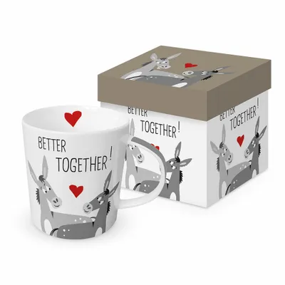 Produktbild von PPD Donkey Love Trend Mug, in Geschenkbox, Henkelbecher, Kaffeebecher, Becher, Tasse, New Bone China, 400 ml, 160302303